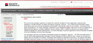 Mesure satisfaction clients Société Générale